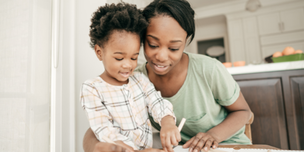 A woman with parental responsibility for her child.